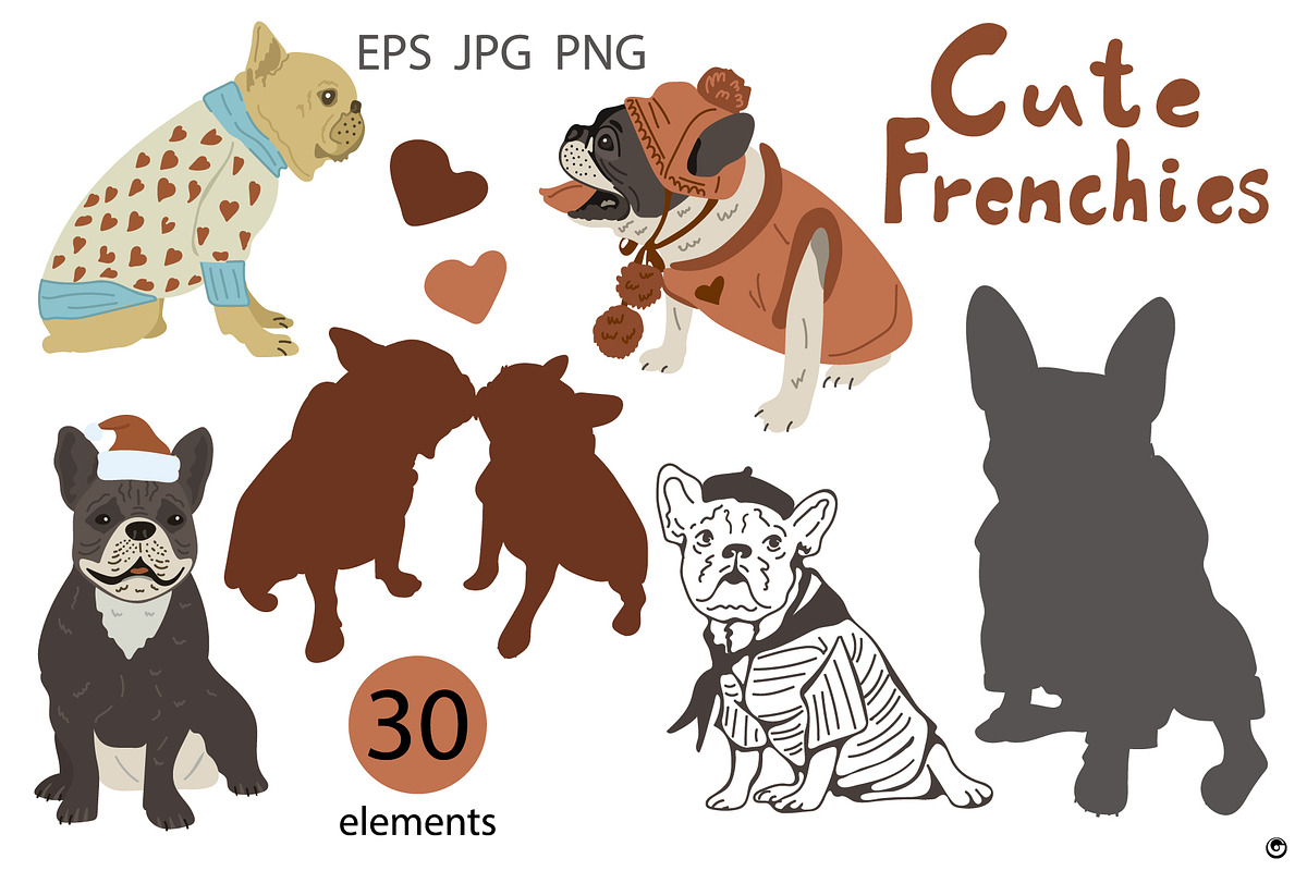 Frenchies, an Animal Illustration by Olillia (Photo 2 of 7)