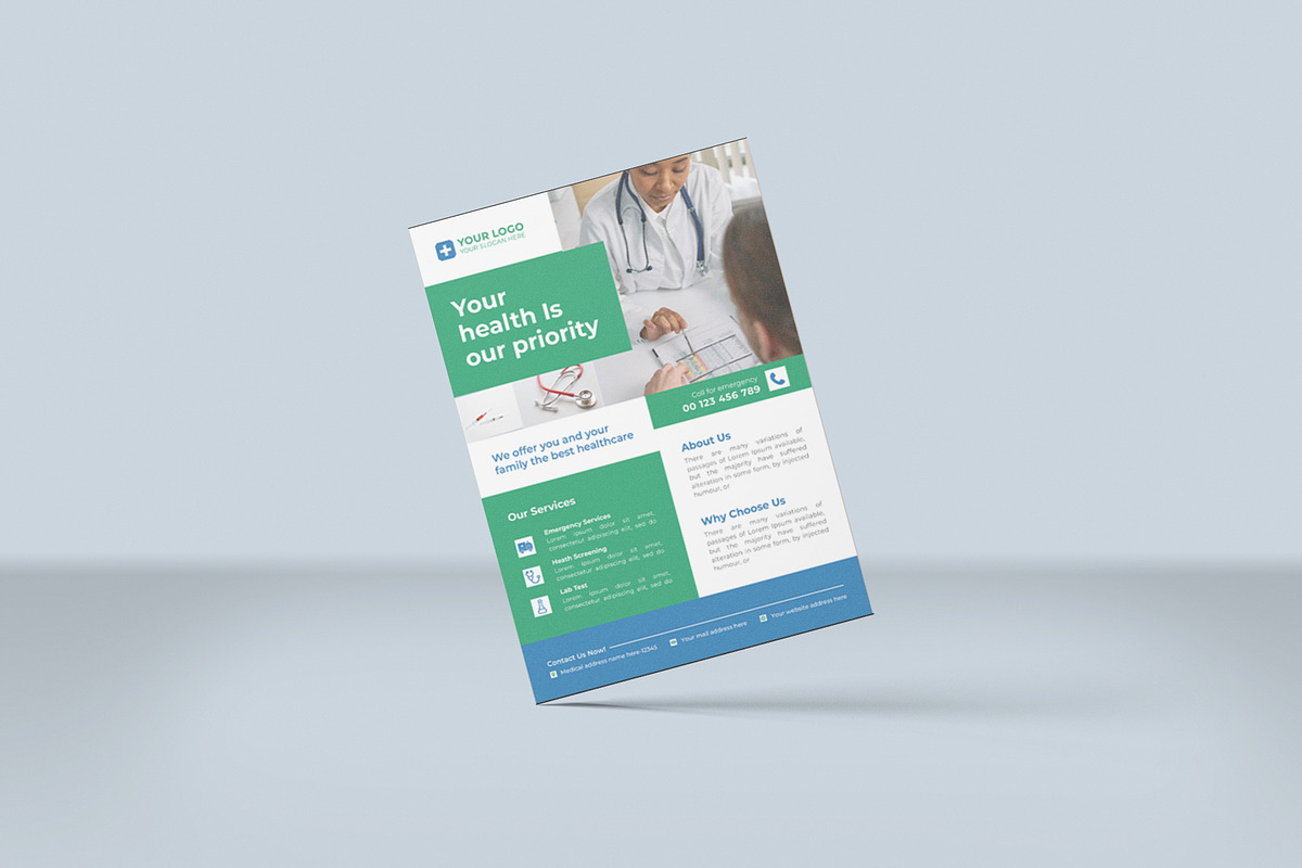 Medical Flyer, a Flyer Template by Lakhan1998 (Photo 2 of 5)