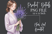 Watercolor Lavender Pamper Time Clip, an Illustration by Rose Art (Thumbnail 5 of 7)