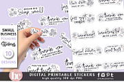 Floral Packaging Sticker Pack PNG, a Work Illustration by TheBlackCatPrints (Thumbnail 2 of 3)
