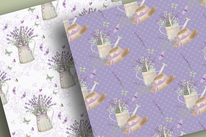 Lavender Garden Digital Paper Pack