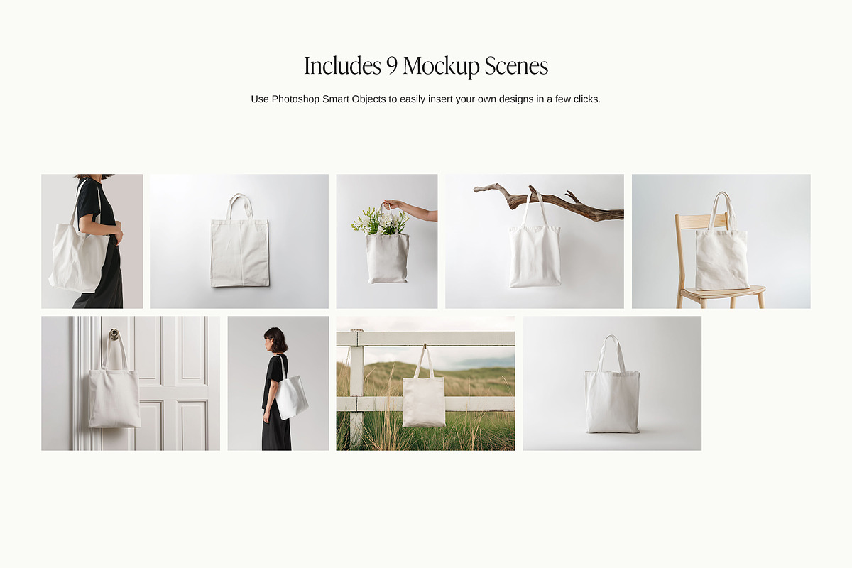 Tote Bag Mockup Bundle, a Merchandise Mockup by Wildfield Studio (Photo 6 of 6)