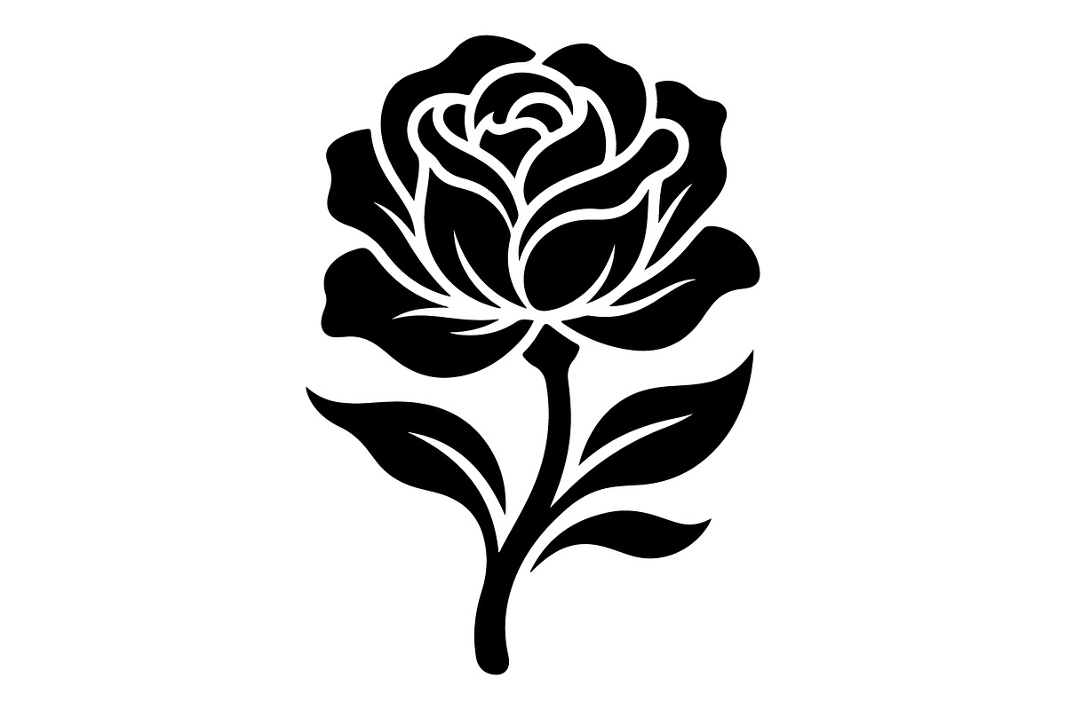 Floral Rose Lotus Silhouette, an Object Graphic by Gfx_Store (Photo 5 of 14)