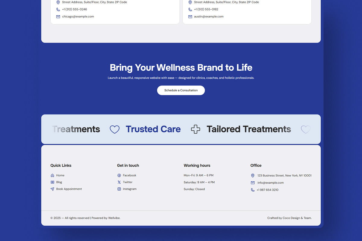 Wellvibe - Clinic Framer Template, a Templates & Theme by CocoDesign (Photo 4 of 4)
