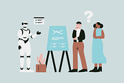 AI Robot vs Humanity Illustration, a Technology Illustration by Jump Studio (Thumbnail 8 of 10)