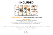 Halloween Invitation Template Bundle, a Brochure Template by Nina Shaw (Thumbnail 2 of 12)