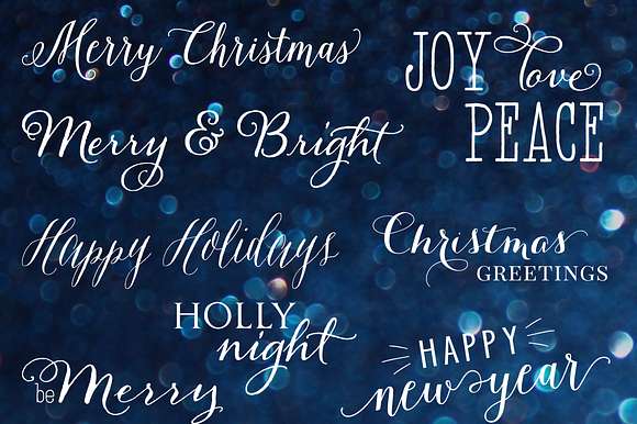 Christmas Wording vol.1 - overlays preview 4