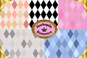 Vintage Harlequin Diamond Pattern, a Pattern Graphic by faeDesign (Thumbnail 1 of 6)