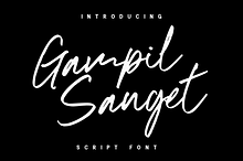 Gampil Sanget - Script Font