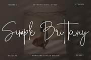 Simple Brittany, a Handwritten Font by InermediaSTUDIO (Thumbnail 1 of 7)