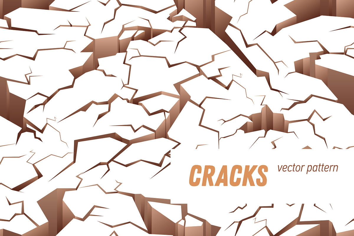 Cracked ground seamless pattern, a Pattern Graphic by Good Studio (Photo 1 of 3)