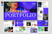 Editorial Portfolio Presentation, a Presentation Template by E-Type (Thumbnail 1 of 5)