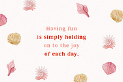 Sea shell | font & illustrations, a Handwritten Font by JuliaVolkova (Thumbnail 7 of 8)