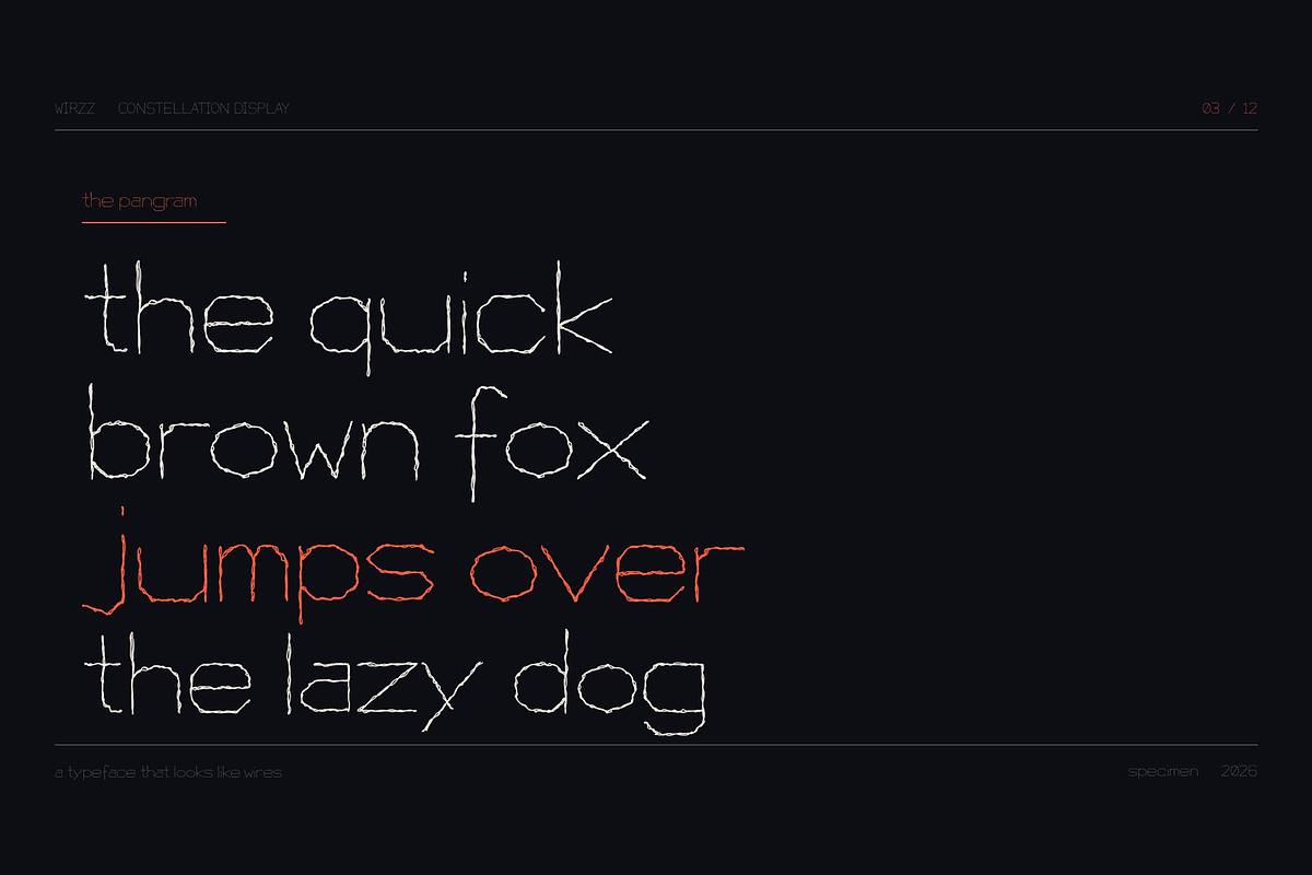 Wirzz — Constellation Display Typefa, a Handwritten Font by Lettra Studio (Photo 2 of 14)