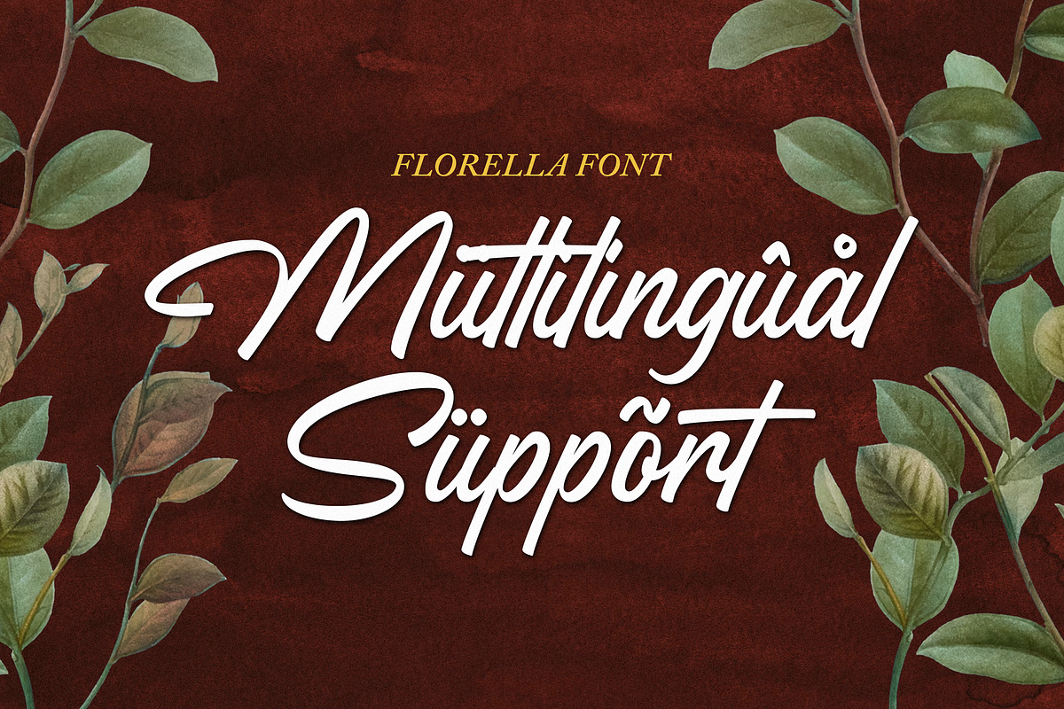 Florella Font, a Script Font by Graphue (Photo 8 of 9)