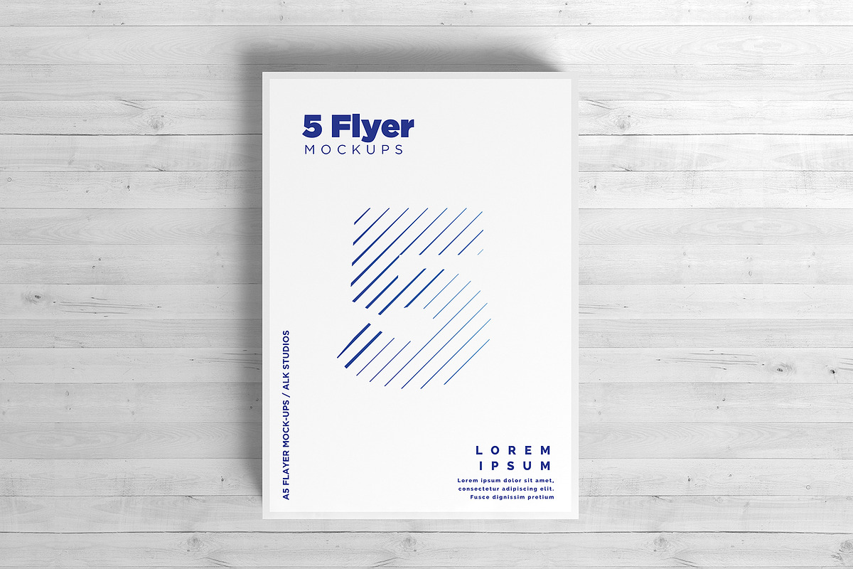 A5 Flyer Mock-Ups, a Print Template by AlkStudio (Photo 12 of 13)
