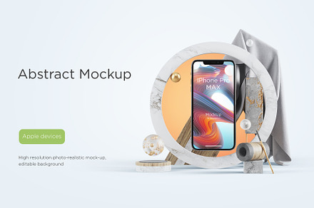 Abstract Mockups Apple Devices