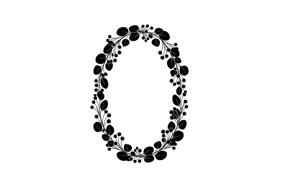 Floral Oval Wreath SVG Bundle, an Illustration by yasushie (Photo 11 of 31)
