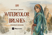Real Watercolor Procreate Brushes, a Brush Add-On by GRANCI STUDIOS (Thumbnail 1 of 12)
