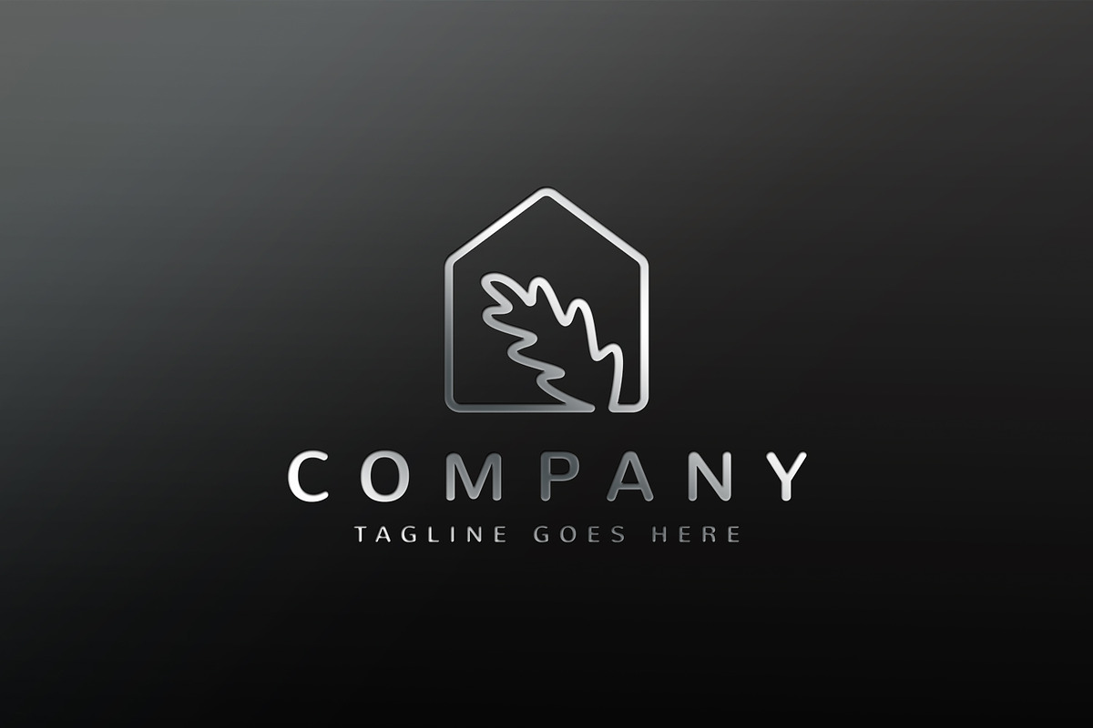 Oak Leaf House Logo Design, a Branding & Logo Template by C_Monica (Photo 3 of 3)