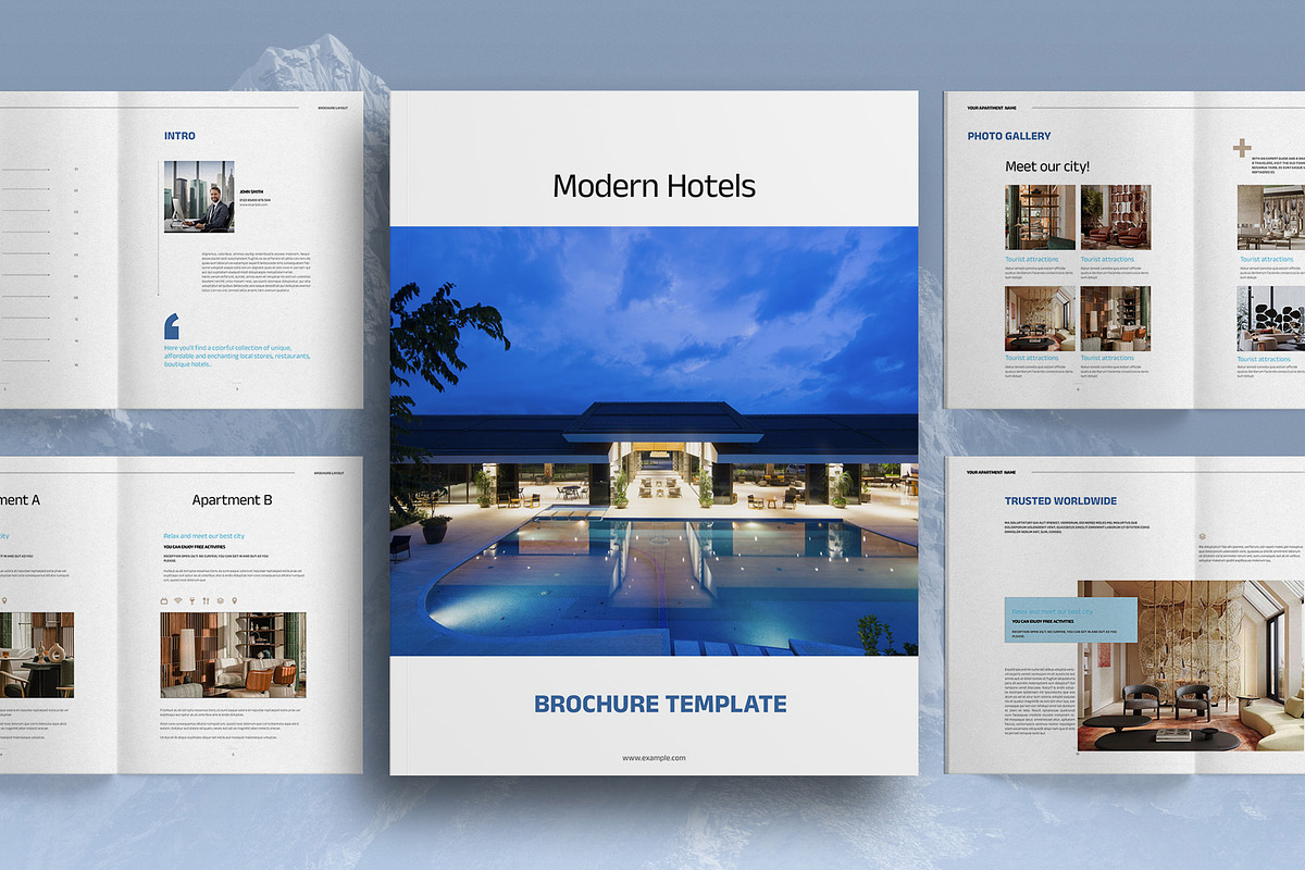 Modern Hotel Promotional Brochure, a Brochure Template by Boris Cupac (Photo 1 of 7)
