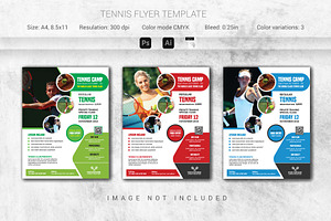 Tennis Camp Flyer Template