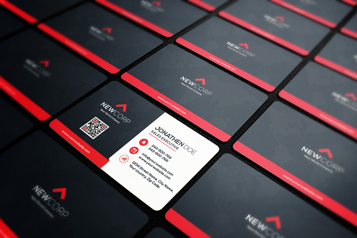 100 Modern Business Card Bundle, a Business Card Template by GraphicsEgg (Photo 18 of 102)