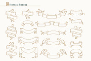 Vintage Ornaments. Vector collection, an Object Graphic by JuliaMalinovskaya (Thumbnail 2 of 11)