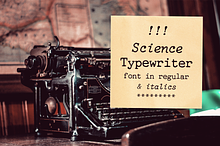 Science Typewriter Font