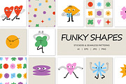 Funky shapes. Stickers, icons, an Emoji Icon by oxygen_8 (Thumbnail 1 of 7)