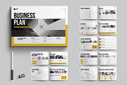 Business Plan Template Landscape, a Brochure Template by E-Type (Thumbnail 1 of 8)