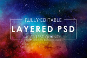 50% OFF Space Watercolor Backgrounds, a Texture Graphic by ArtistMef (Thumbnail 2 of 4)