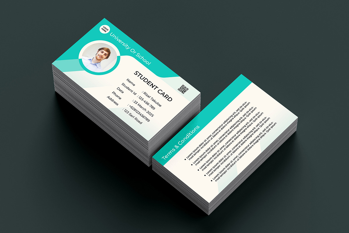 Student Card Template Vol 10, a Card Template by takuloerizal (Photo 3 of 3)