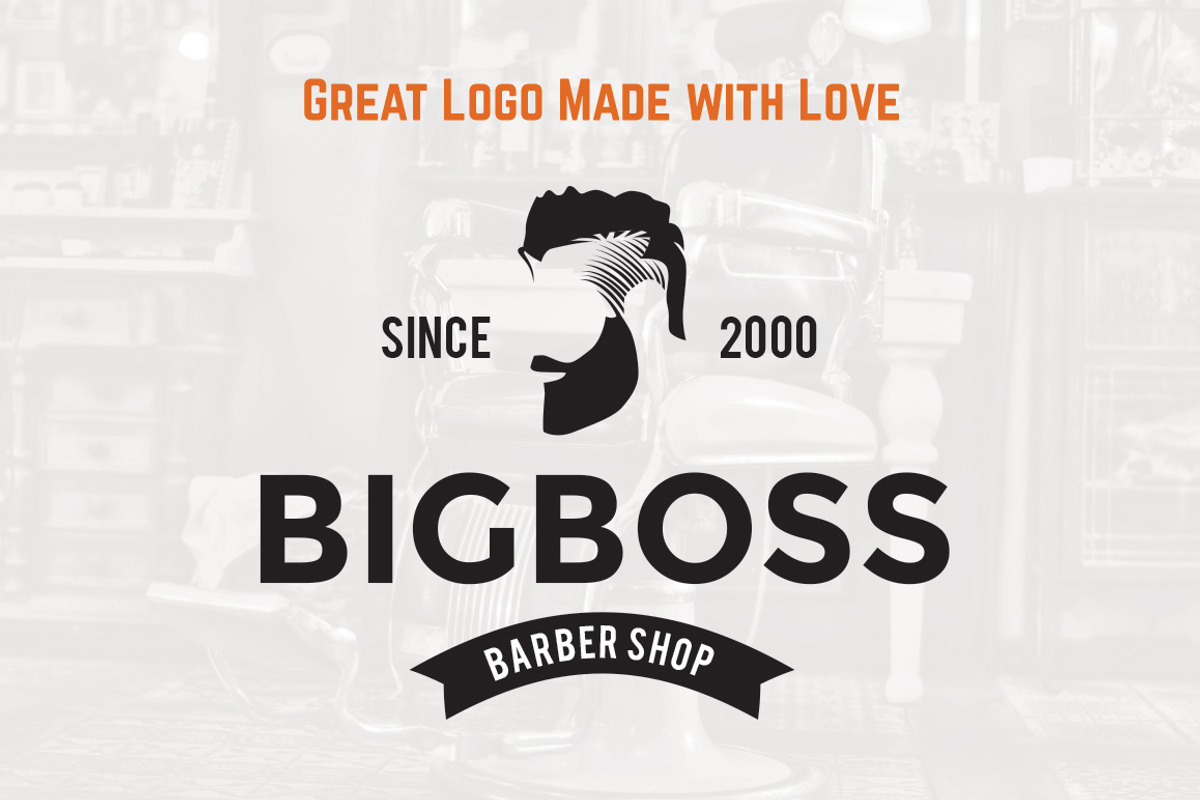 Barber Shop Logo Kit + BONUS, a Branding & Logo Template by MockUpgrade (Photo 3 of 6)