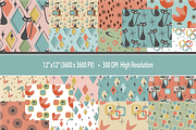 Mid Century Modern Seamless Patterns, a Pattern Graphic by Blynn Pippen (Thumbnail 3 of 9)