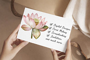 Watercolor Lotus Clipart, an Illustration by Libby Wishes (Thumbnail 4 of 7)