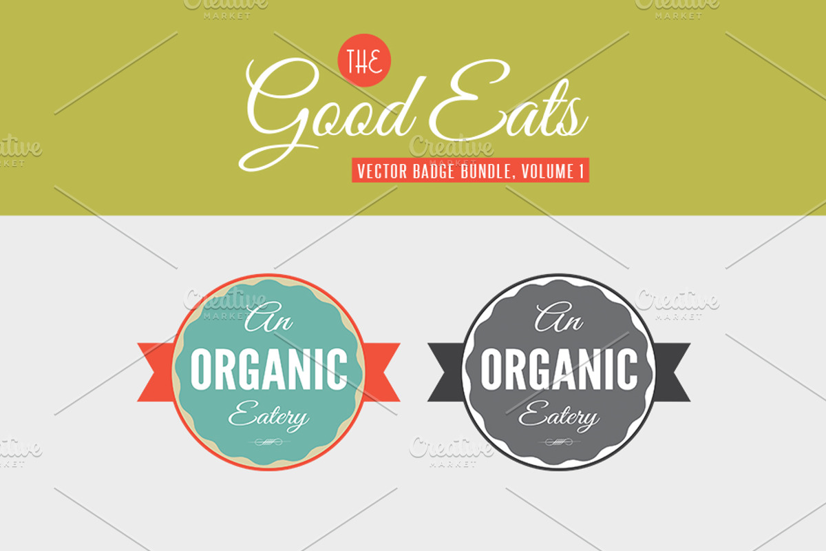 Good Eats Vector Badges Vol. 1 preview 5