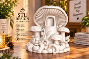 Mushroom Desk Organizer 3D Print STL, a Plants & Tree 3D Model by Creative Art (Thumbnail 1 of 4)