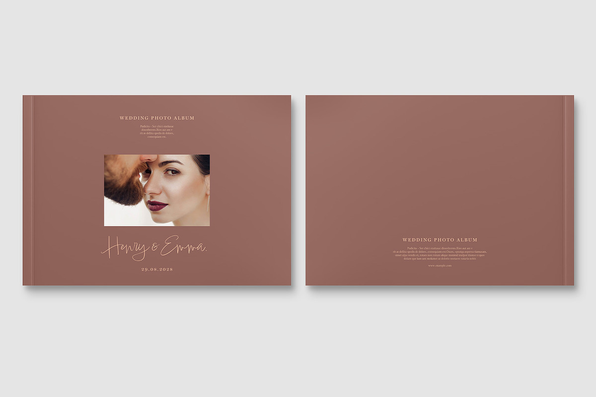 Wedding Photo Album Template, a Brochure Template by BrandPacks (Photo 2 of 6)