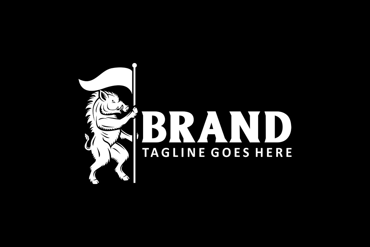 Wild Boar and Flag master, a Branding & Logo Template by herulogo (Photo 2 of 4)