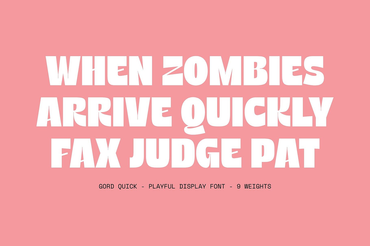 Gord Quick - Display Font, a Sans Serif Font by Nirmana Visual (Photo 2 of 8)