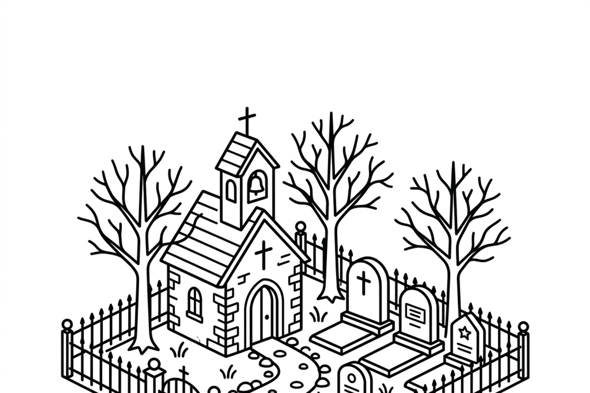 21 Haunted Halloween Icon Set, an Outline Icon by adenpinkstore (Photo 7 of 11)
