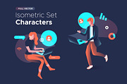 Isometric illustration kit - People, a Templates & Theme by Formfrom (Thumbnail 28 of 34)