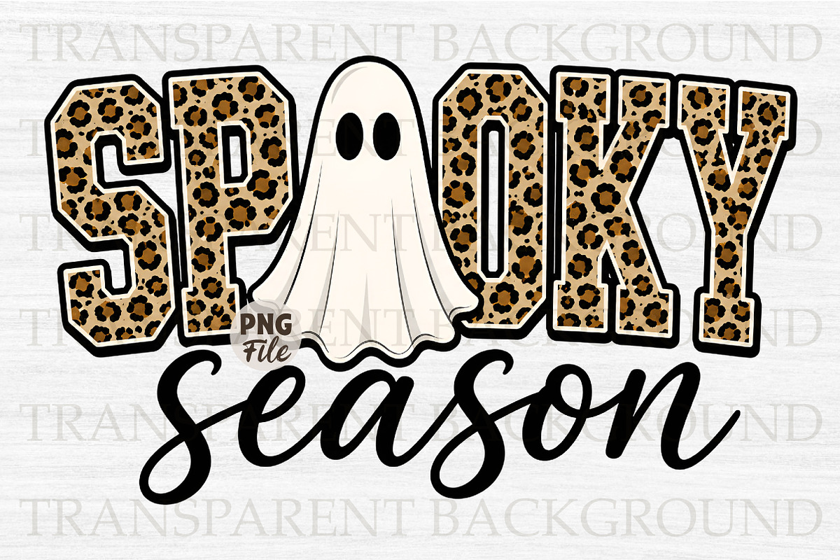 Spooky Season Ghost Fall Halloween, a Seasonal Illustration by Libby Wishes (Photo 1 of 3)