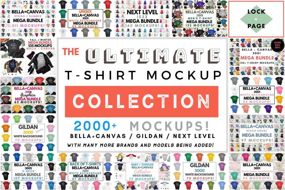 Whole Shop T-Shirt Mockup Bundle, a Shirt Mockup by lock and page (Photo 3 of 4)