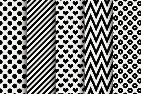 Bw Valentine Digital Papers