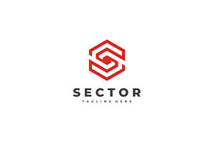 Sector - Geometric Letter S Logo, a Branding & Logo Template by yopie