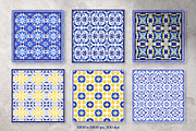 Portuguese Azulejos. Bandanas Set 1, a Decorative Illustration by ilonitta (Thumbnail 6 of 9)