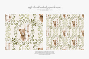 woodland charm seamless pattern set, a Pattern Graphic by Patishop Art (Thumbnail 5 of 10)