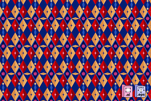 Festive Holiday Diamond Pattern, a Pattern Graphic by MISS CHATZ